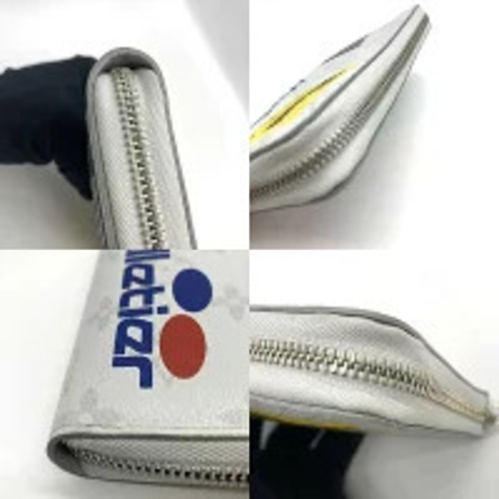Louis Vuitton Zippy Organizer Gray Story Round Zipper View 4